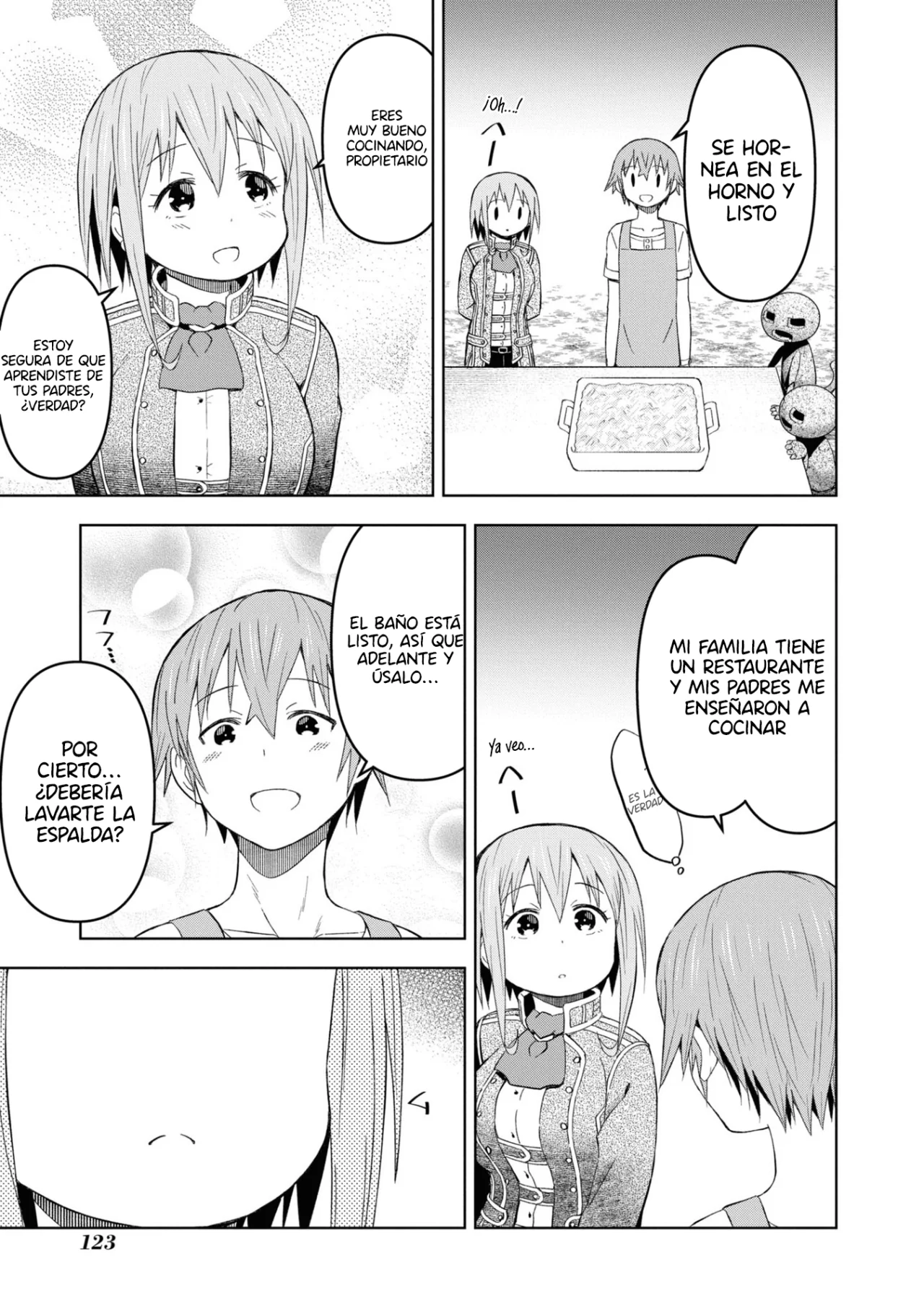 Dungeon Tou de Yadoya wo Yarou! Souzou Mahou wo Moratta Ore no Hosoude Hanjouki Capítulo 23 - Page 6