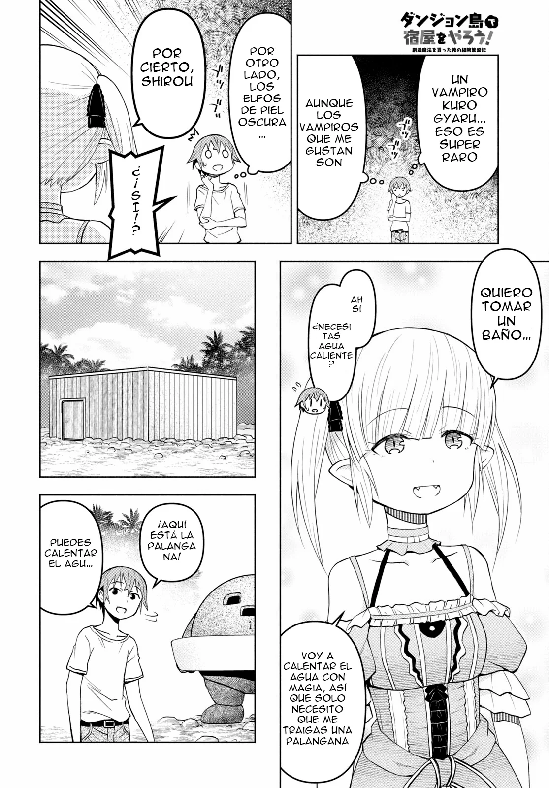 Dungeon Tou de Yadoya wo Yarou! Souzou Mahou wo Moratta Ore no Hosoude Hanjouki Capítulo 35 - Page 6