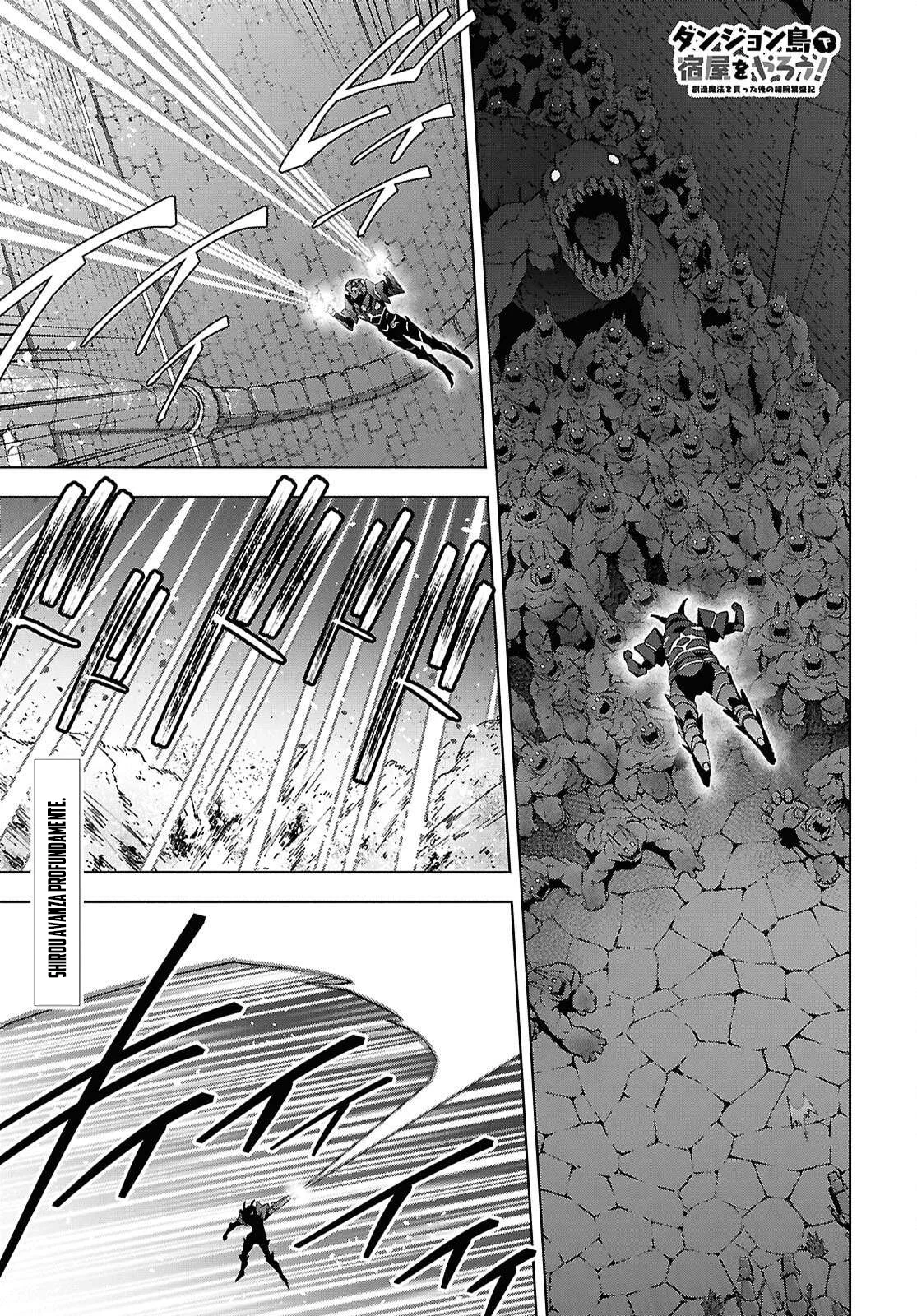 Dungeon Tou de Yadoya wo Yarou! Souzou Mahou wo Moratta Ore no Hosoude Hanjouki Capítulo 51 - Page 3