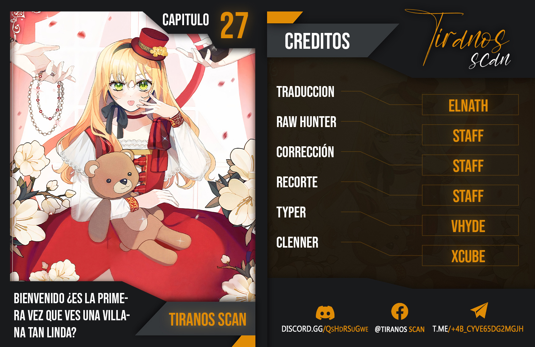 Bienvenido ¿Es la Primera vez que ves a una Villana tan Linda? Capítulo 27 - Page 1