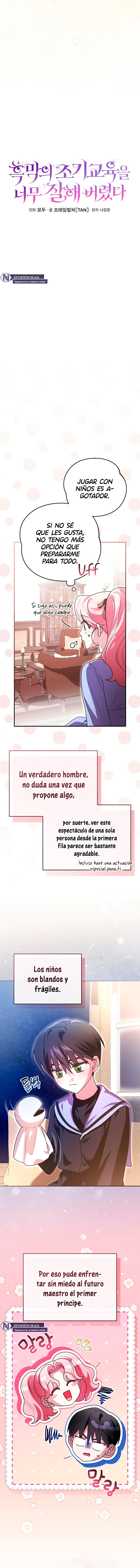 La Educación Temprana Del Villano Se Hizo Demasiado Bien Capítulo 9 - Page 5