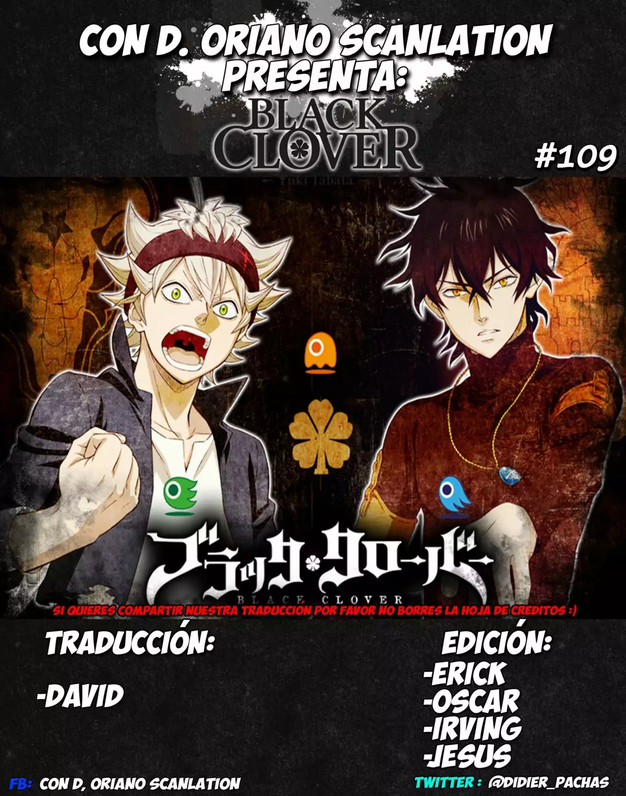 Black Clover Capítulo 109 - Page 1