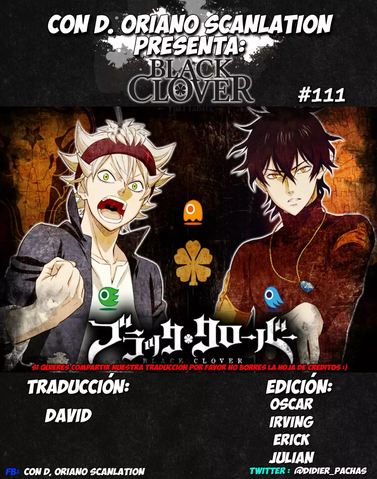 Black Clover Capítulo 111 - Page 1