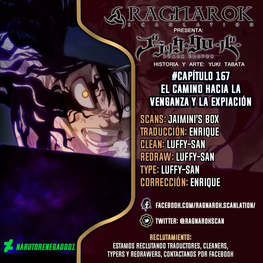 Black Clover Capítulo 167 - Page 1