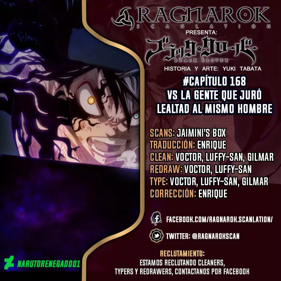 Black Clover Capítulo 168 - Page 1