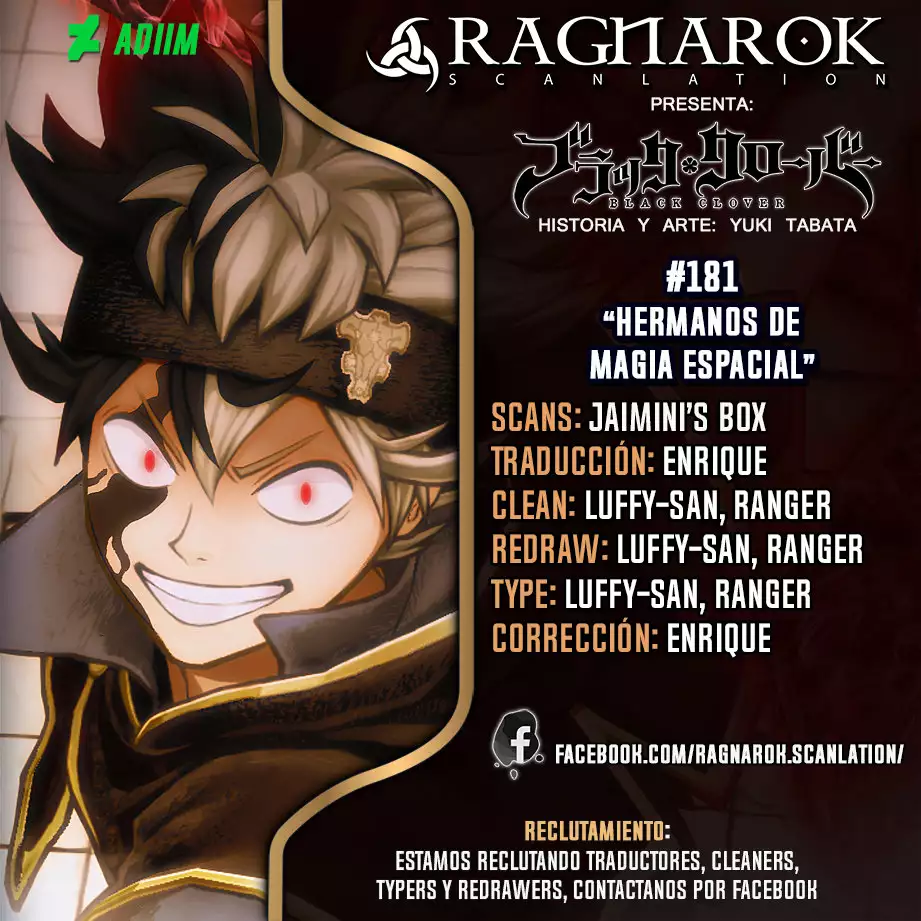 Black Clover Capítulo 181 - Page 1