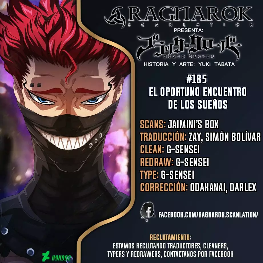 Black Clover Capítulo 185 - Page 1