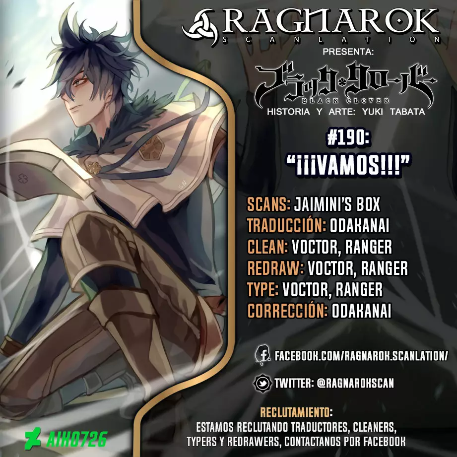 Black Clover Capítulo 190 - Page 1