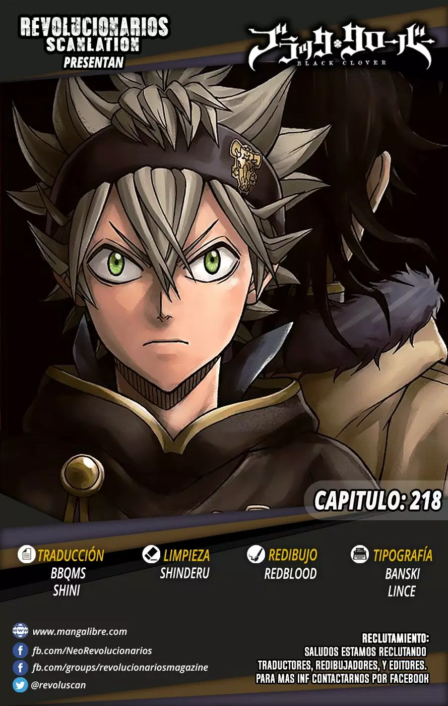 Black Clover Capítulo 218 - Page 1