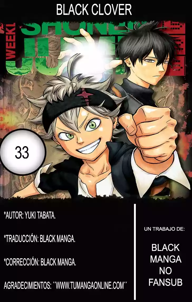 Black Clover Capítulo 33 - Page 1