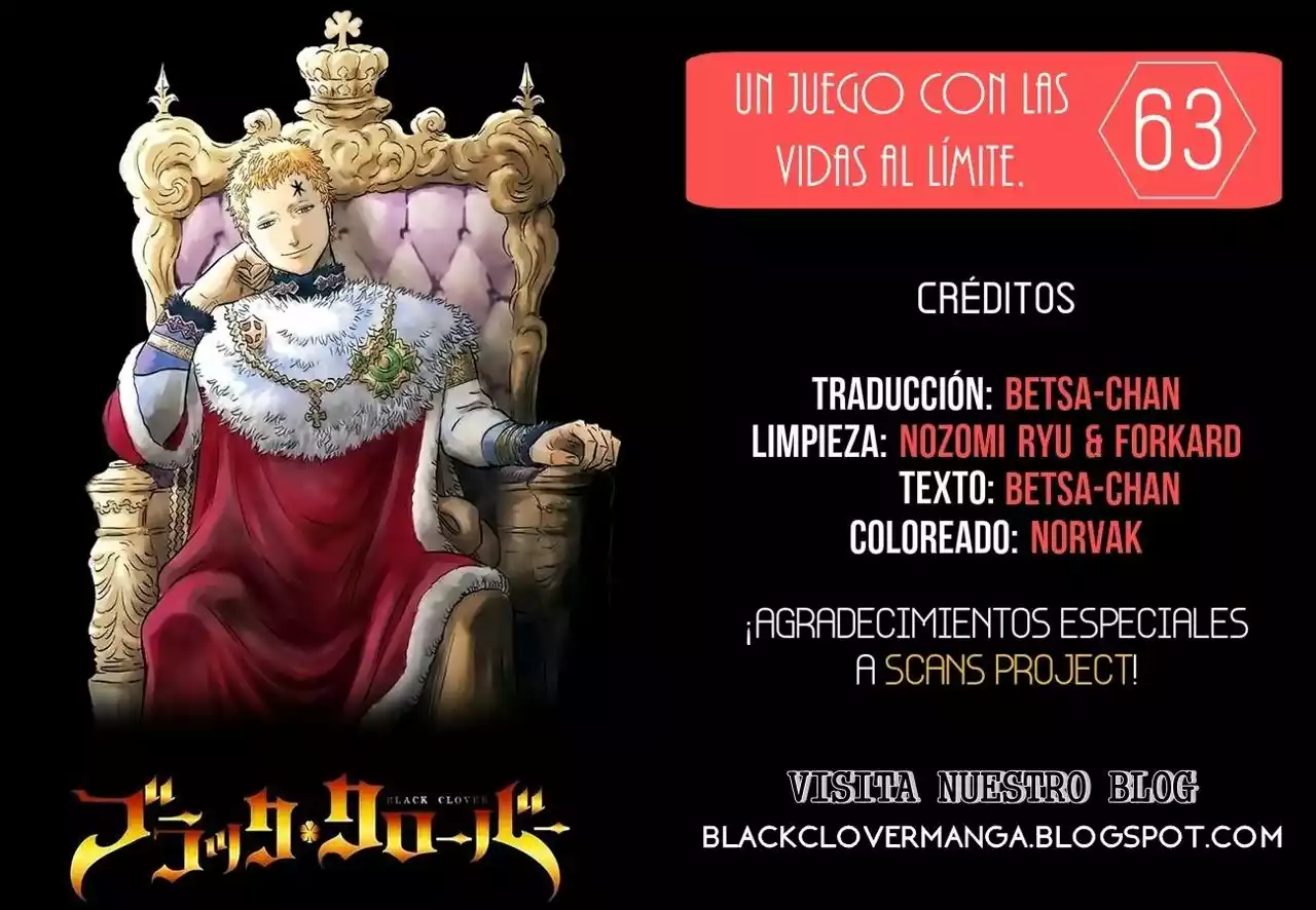 Black Clover Capítulo 63 - Page 1
