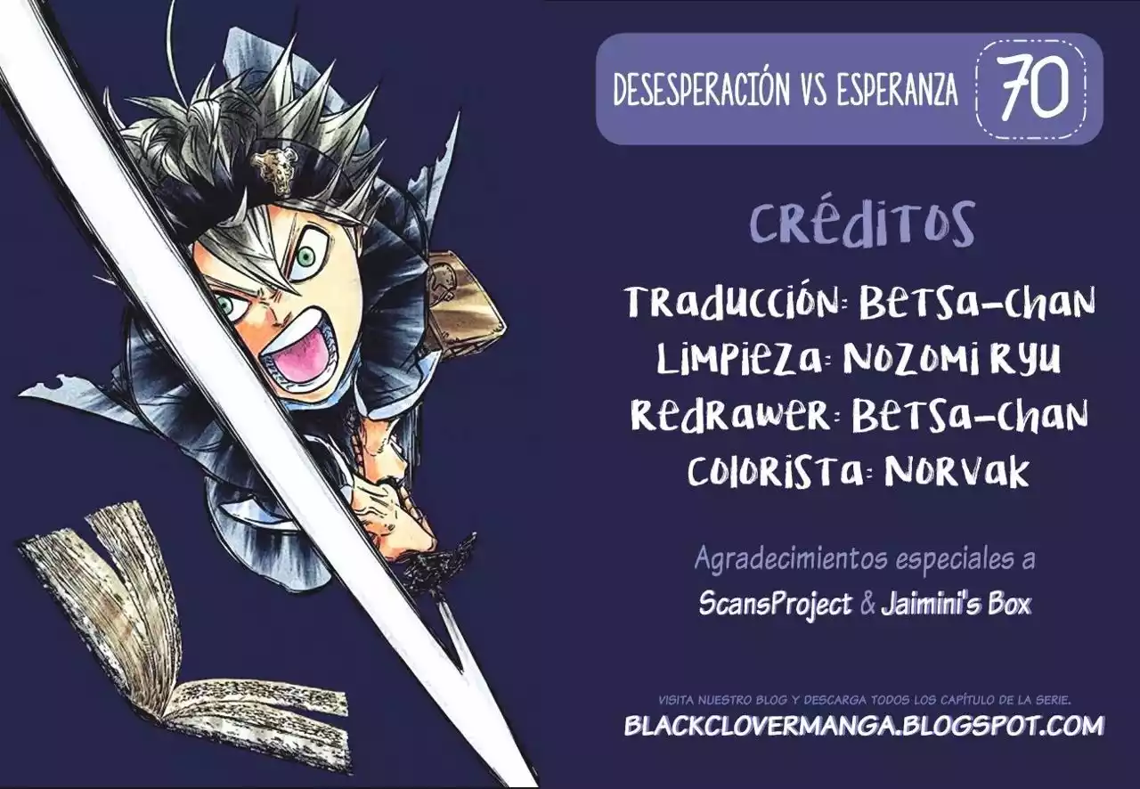 Black Clover Capítulo 70 - Page 1