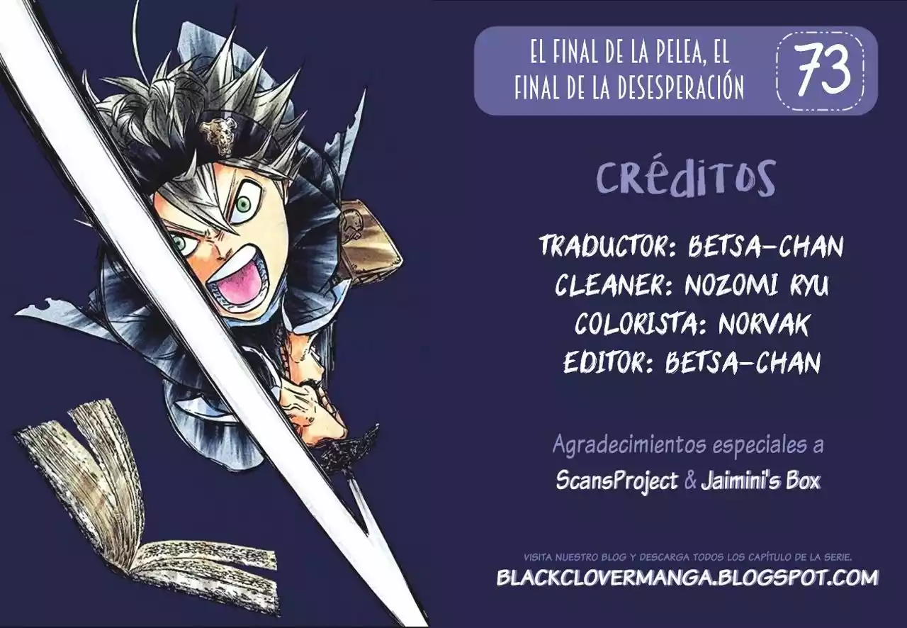 Black Clover Capítulo 73 - Page 1
