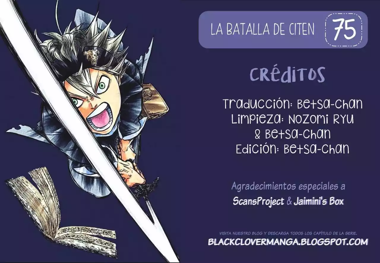 Black Clover Capítulo 75 - Page 1