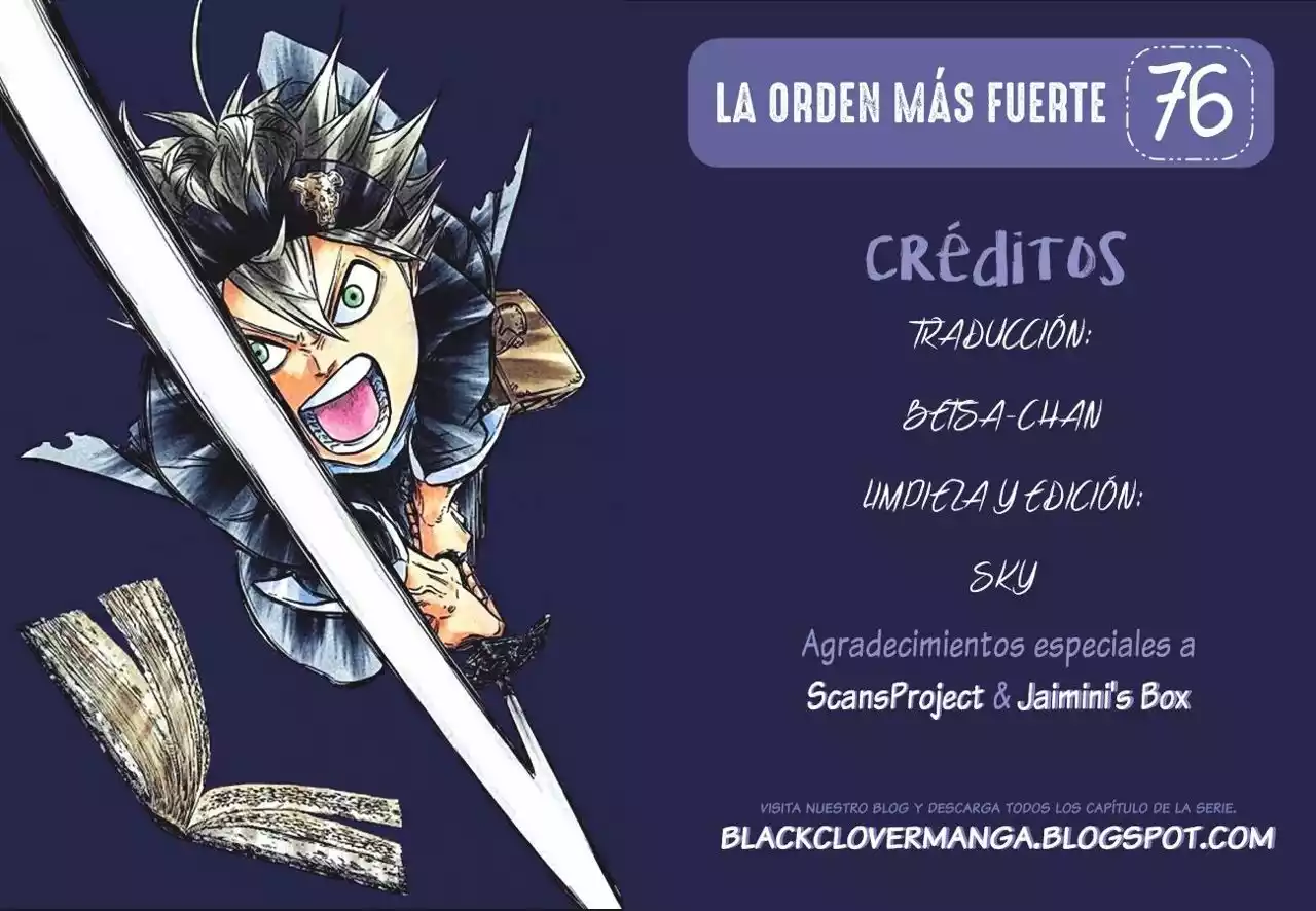 Black Clover Capítulo 76 - Page 1