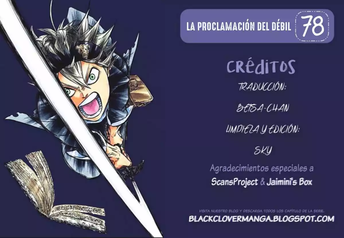 Black Clover Capítulo 78 - Page 1