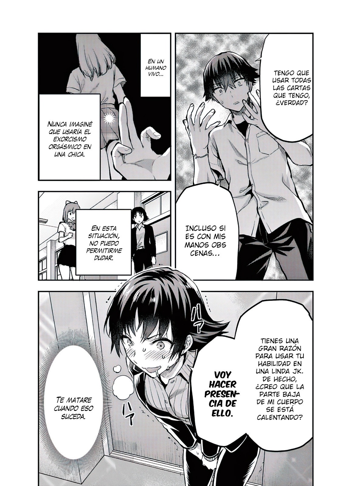 Una vez que nos encontremos, exorcisaremos orgasmicamente al espiritu con un solo toque! Capítulo 14 - Page 15