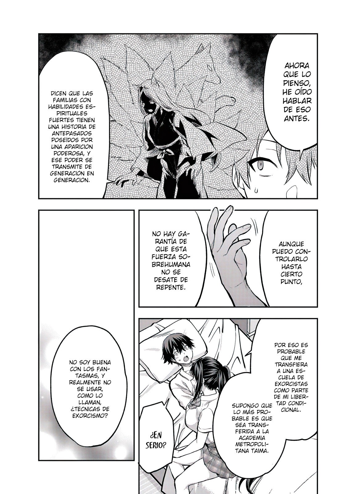 Una vez que nos encontremos, exorcisaremos orgasmicamente al espiritu con un solo toque! Capítulo 22 - Page 9