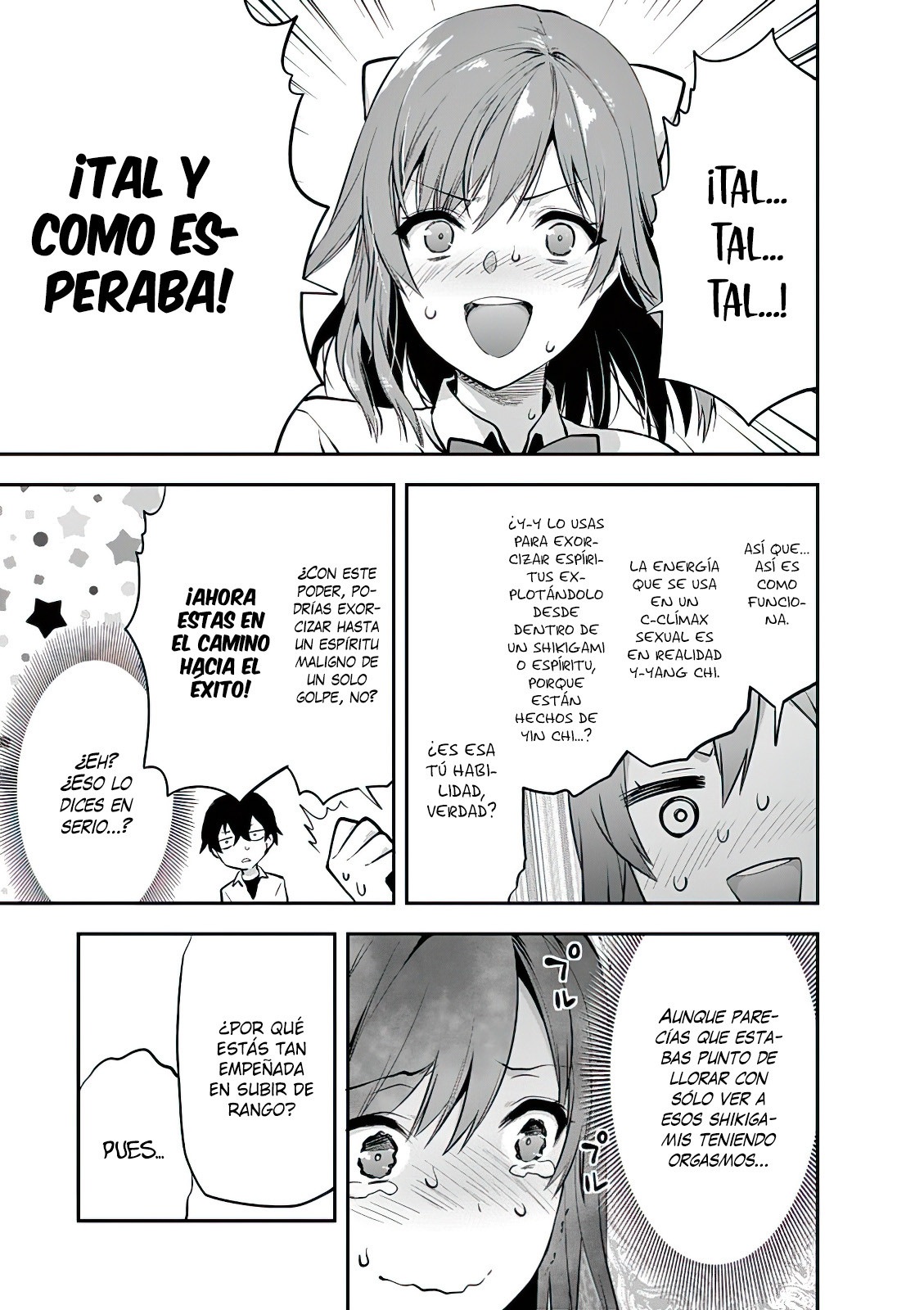 Una vez que nos encontremos, exorcisaremos orgasmicamente al espiritu con un solo toque! Capítulo 3 - Page 14