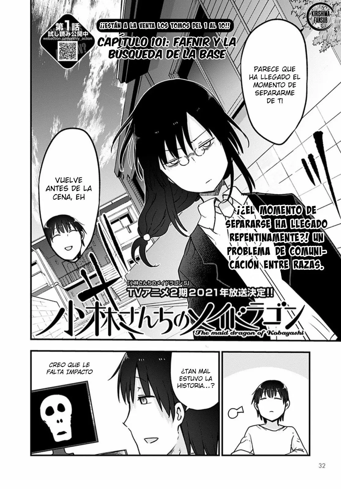 Kobayashi-san Chi no Maid Dragon Capítulo 101 - Page 3