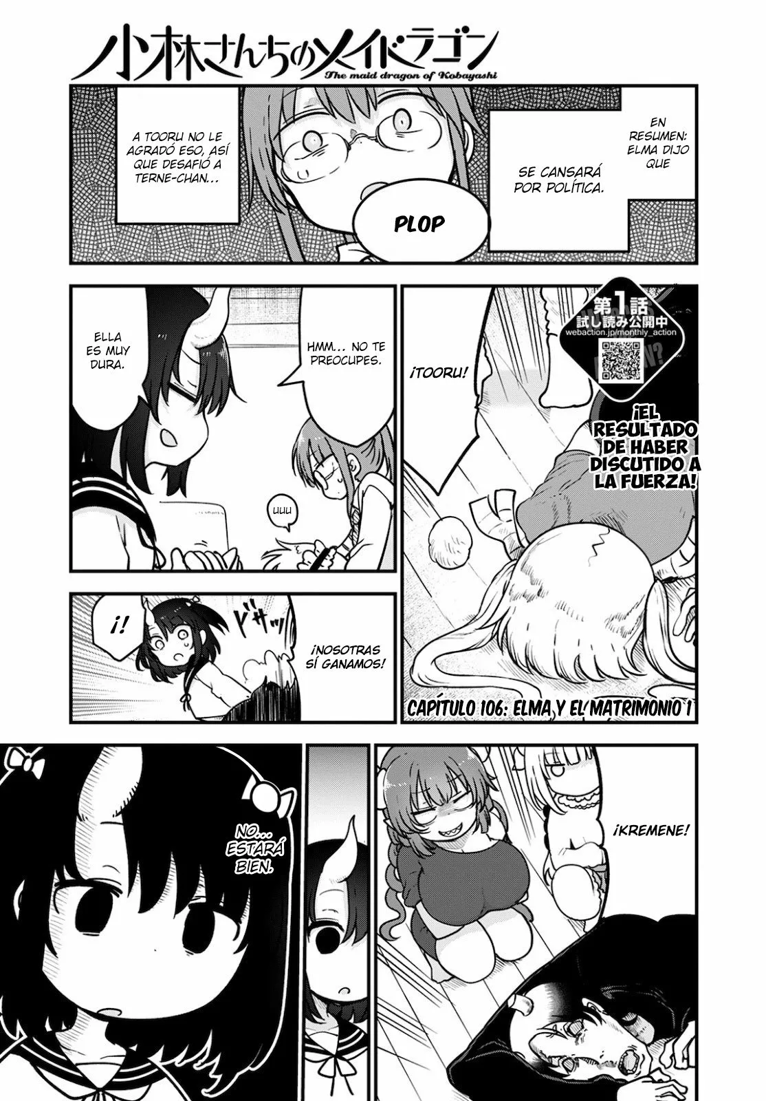 Kobayashi-san Chi no Maid Dragon Capítulo 106 - Page 2
