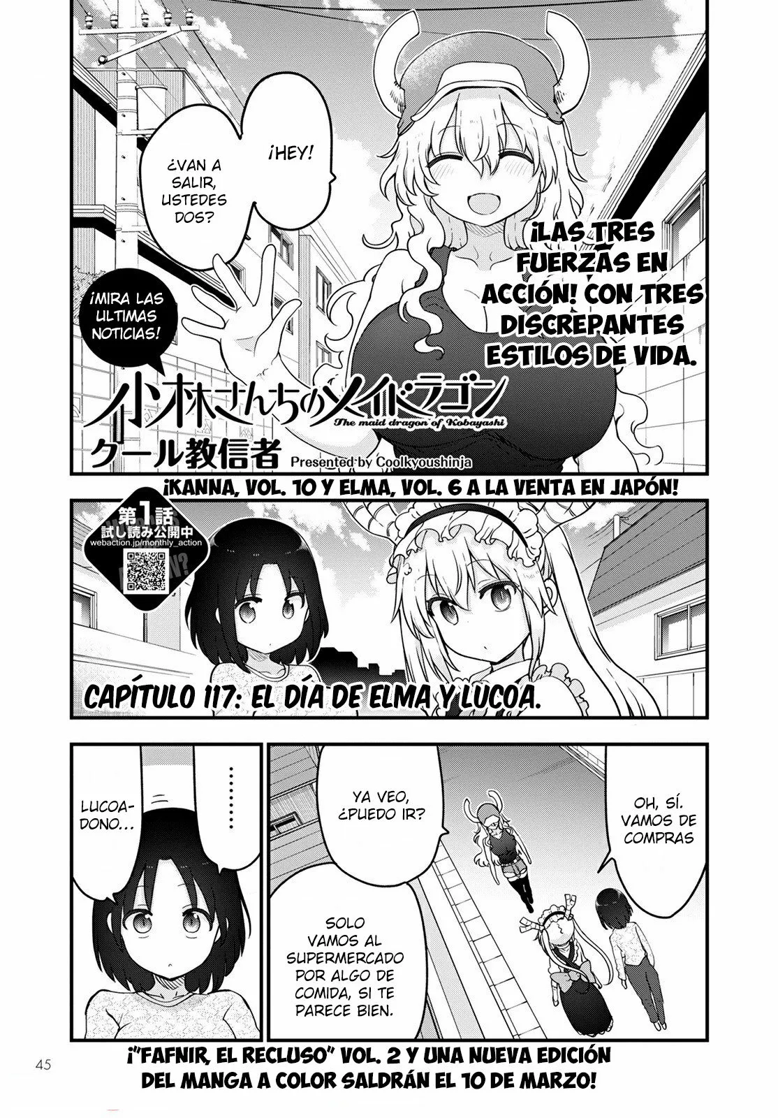 Kobayashi-san Chi no Maid Dragon Capítulo 117 - Page 2
