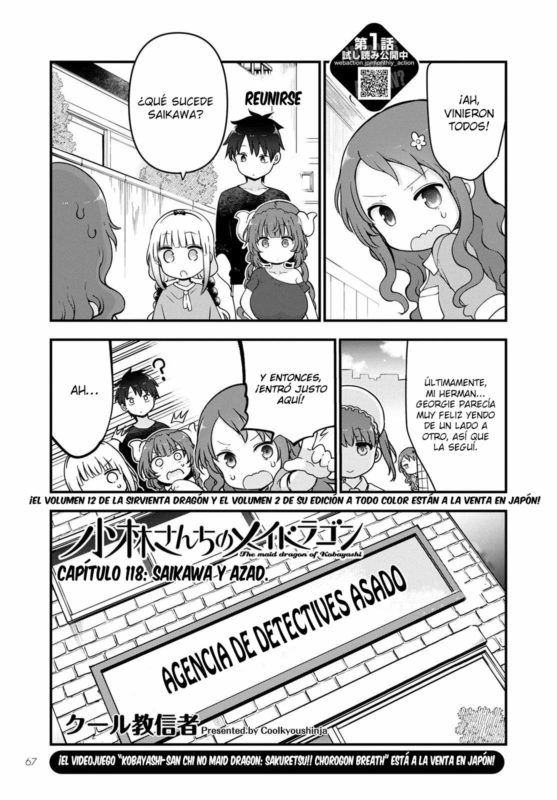 Kobayashi-san Chi no Maid Dragon Capítulo 118 - Page 2