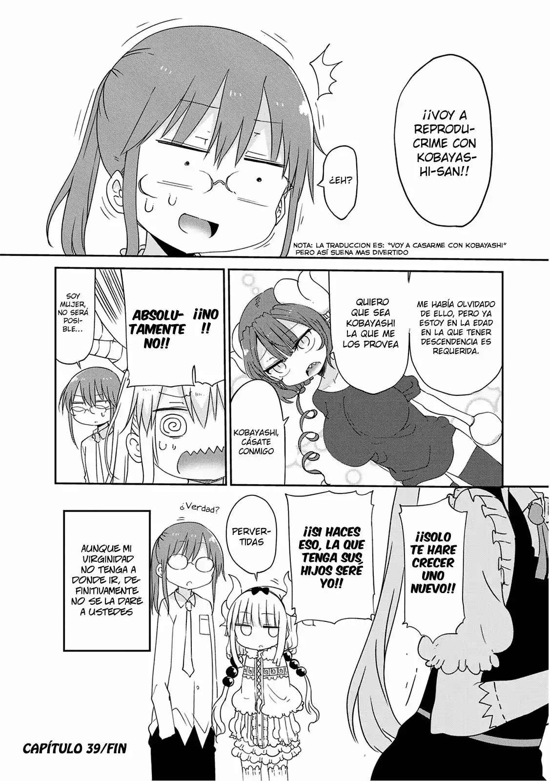 Kobayashi-san Chi no Maid Dragon Capítulo 39 - Page 14