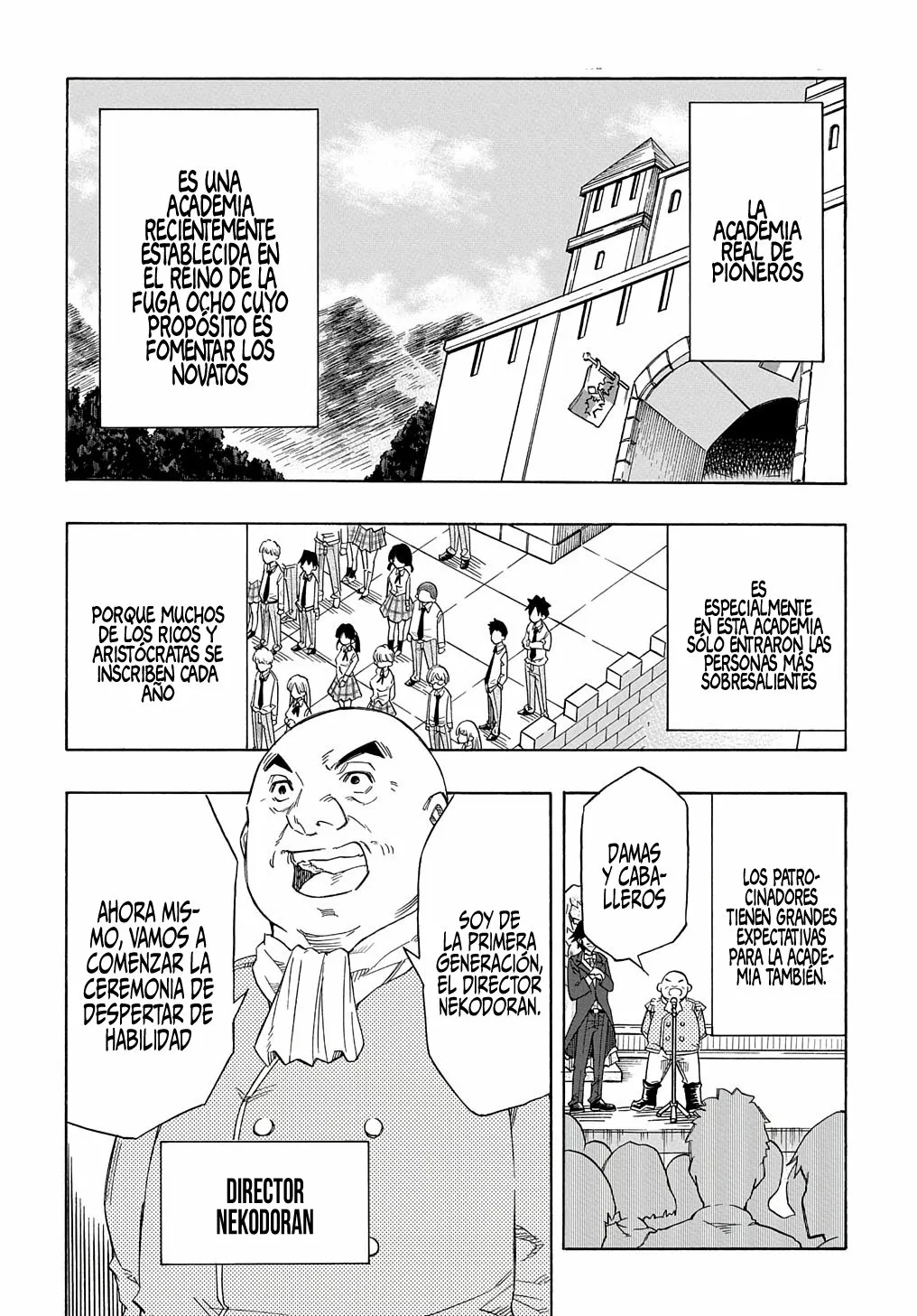 Kiyoubinbou, Jou wo Tateru – Kaitaku Gakuen no Rettousei na no ni, Joukyuu-shoku no Skill to Mahou ga Subete Tsukaemasu Capítulo 1 - Page 4