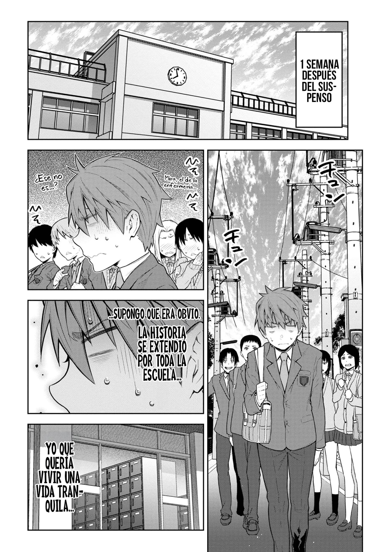 No escaparás, ¿Fukuroji-kun? Capítulo 3.1 - Page 4