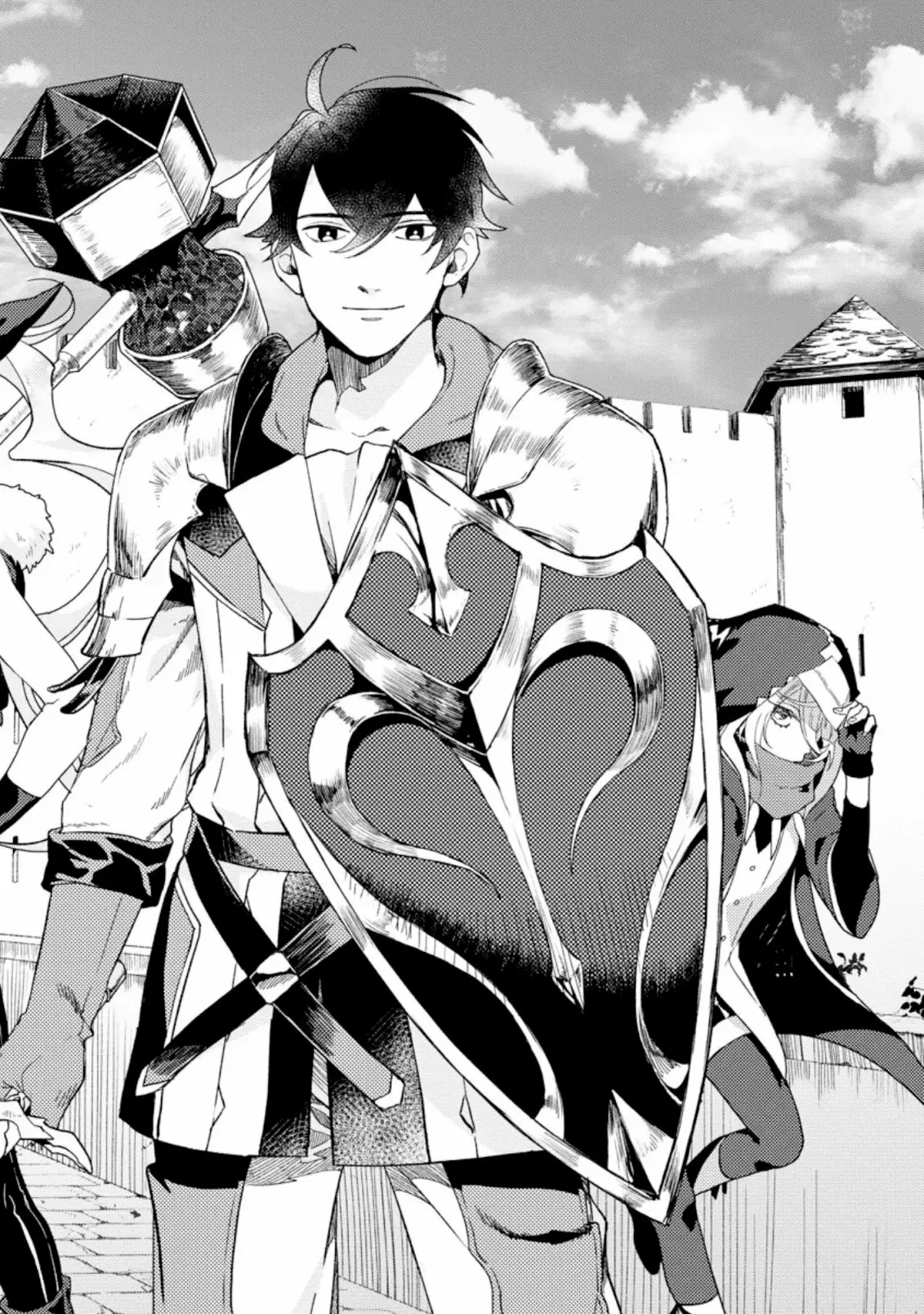 Sono Monban, Saikyou Nitsuki: Tsuihou Sareta Bougyo Ryoku 9999 no Senshi, Ou Miyako no Monban Toshite Musou Suru Capítulo 1 - Page 11