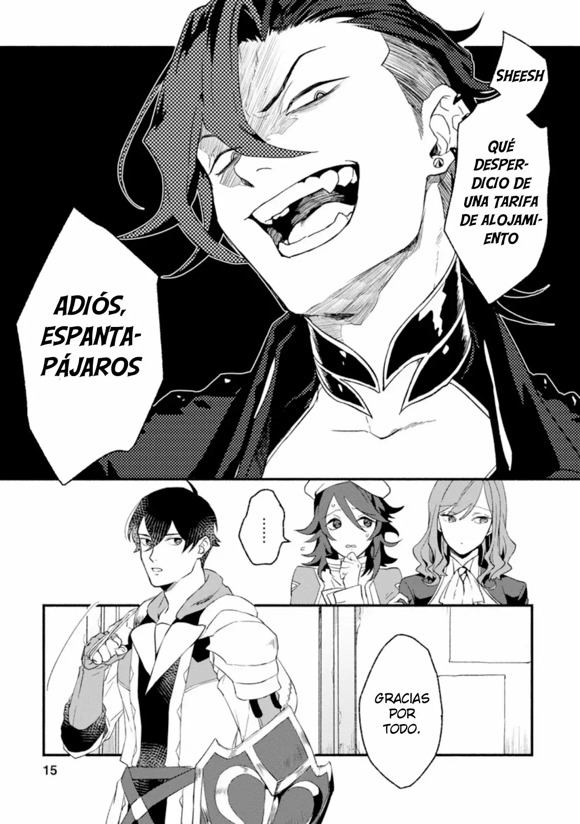Sono Monban, Saikyou Nitsuki: Tsuihou Sareta Bougyo Ryoku 9999 no Senshi, Ou Miyako no Monban Toshite Musou Suru Capítulo 1 - Page 16