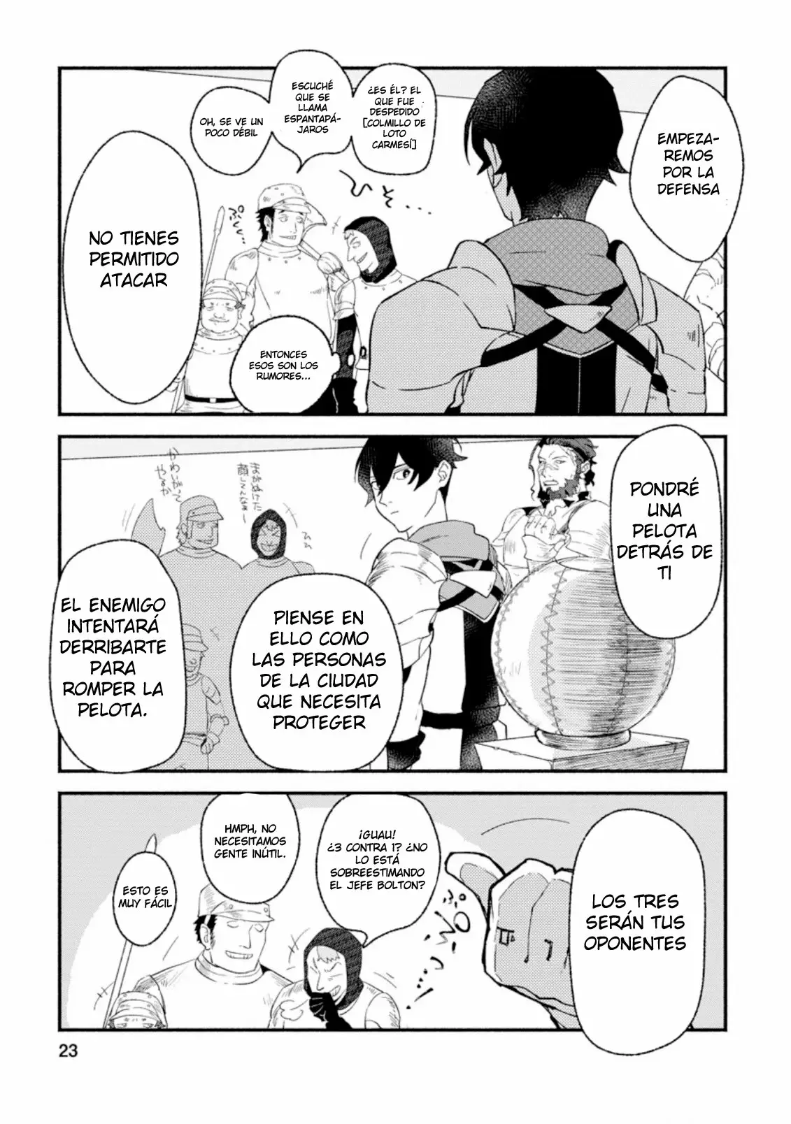 Sono Monban, Saikyou Nitsuki: Tsuihou Sareta Bougyo Ryoku 9999 no Senshi, Ou Miyako no Monban Toshite Musou Suru Capítulo 1 - Page 24