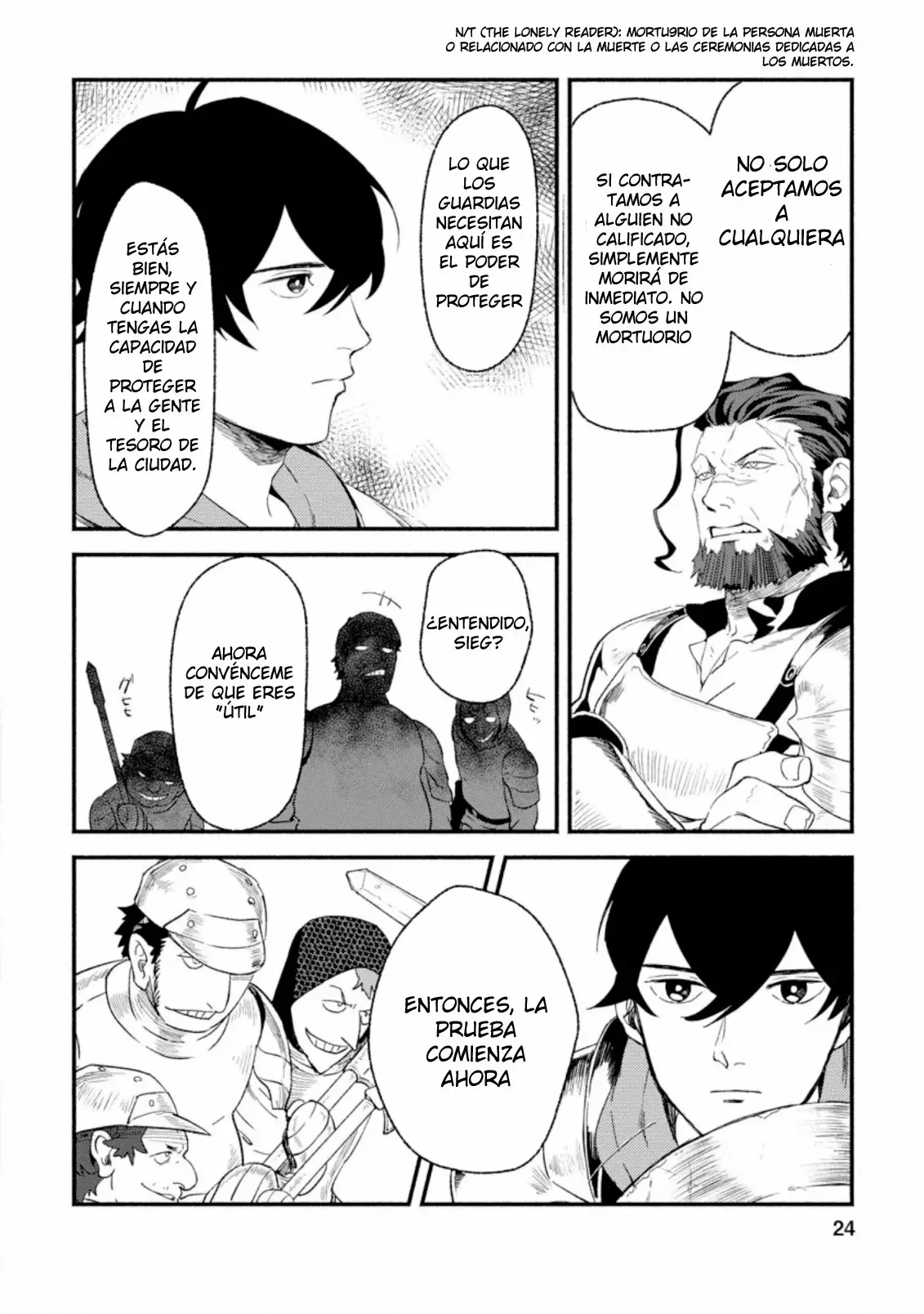 Sono Monban, Saikyou Nitsuki: Tsuihou Sareta Bougyo Ryoku 9999 no Senshi, Ou Miyako no Monban Toshite Musou Suru Capítulo 1 - Page 25