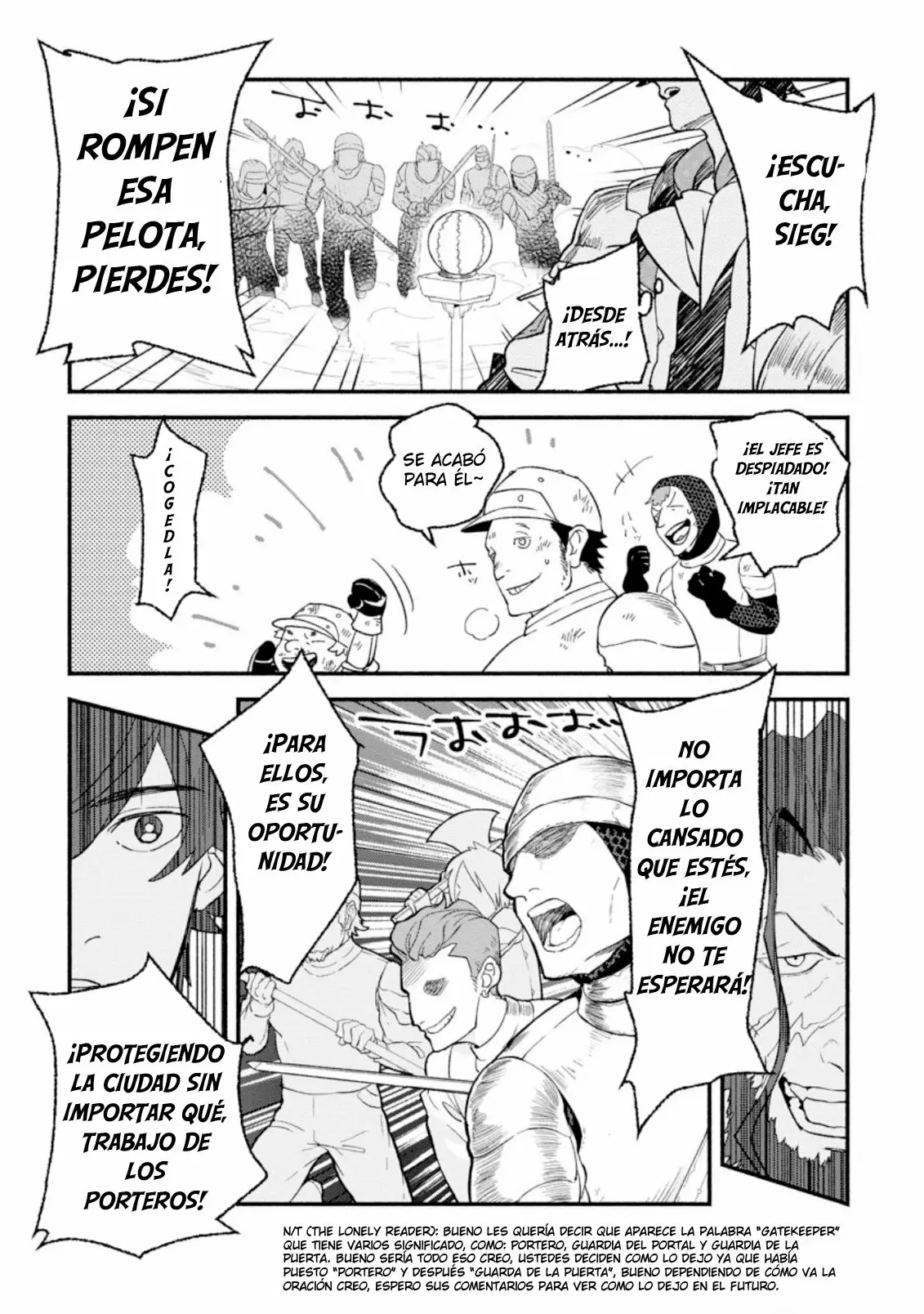 Sono Monban, Saikyou Nitsuki: Tsuihou Sareta Bougyo Ryoku 9999 no Senshi, Ou Miyako no Monban Toshite Musou Suru Capítulo 1 - Page 32