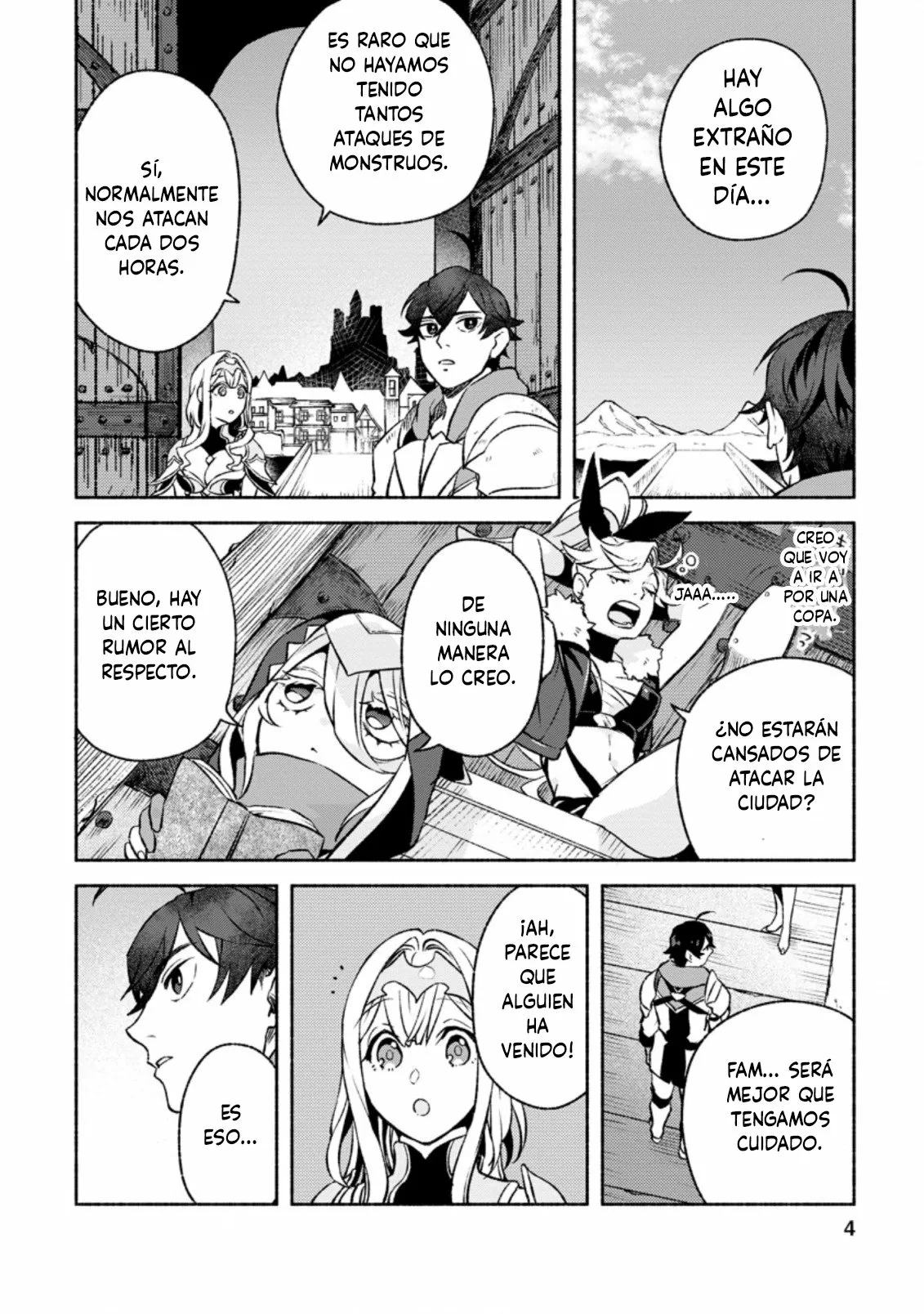 Sono Monban, Saikyou Nitsuki: Tsuihou Sareta Bougyo Ryoku 9999 no Senshi, Ou Miyako no Monban Toshite Musou Suru Capítulo 11.1 - Page 5