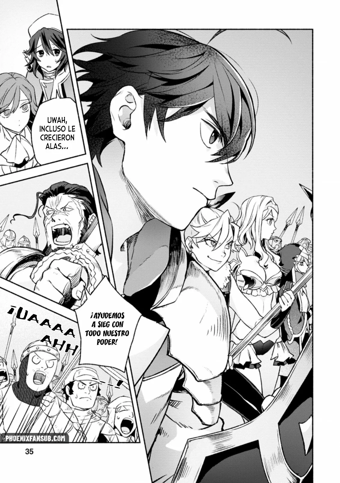 Sono Monban, Saikyou Nitsuki: Tsuihou Sareta Bougyo Ryoku 9999 no Senshi, Ou Miyako no Monban Toshite Musou Suru Capítulo 12.1 - Page 4