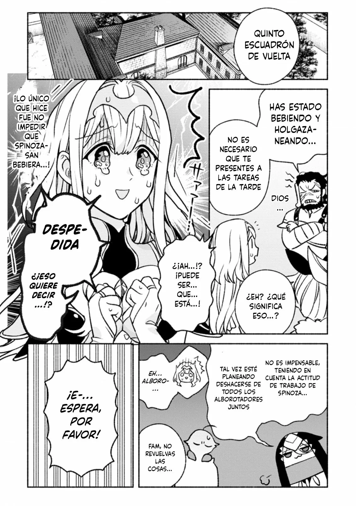 Sono Monban, Saikyou Nitsuki: Tsuihou Sareta Bougyo Ryoku 9999 no Senshi, Ou Miyako no Monban Toshite Musou Suru Capítulo 13.3 - Page 7