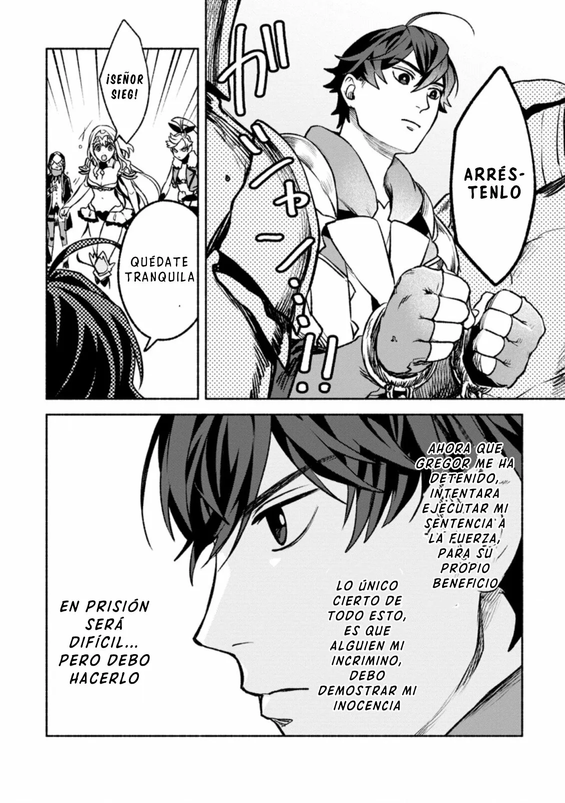 Sono Monban, Saikyou Nitsuki: Tsuihou Sareta Bougyo Ryoku 9999 no Senshi, Ou Miyako no Monban Toshite Musou Suru Capítulo 18 - Page 9