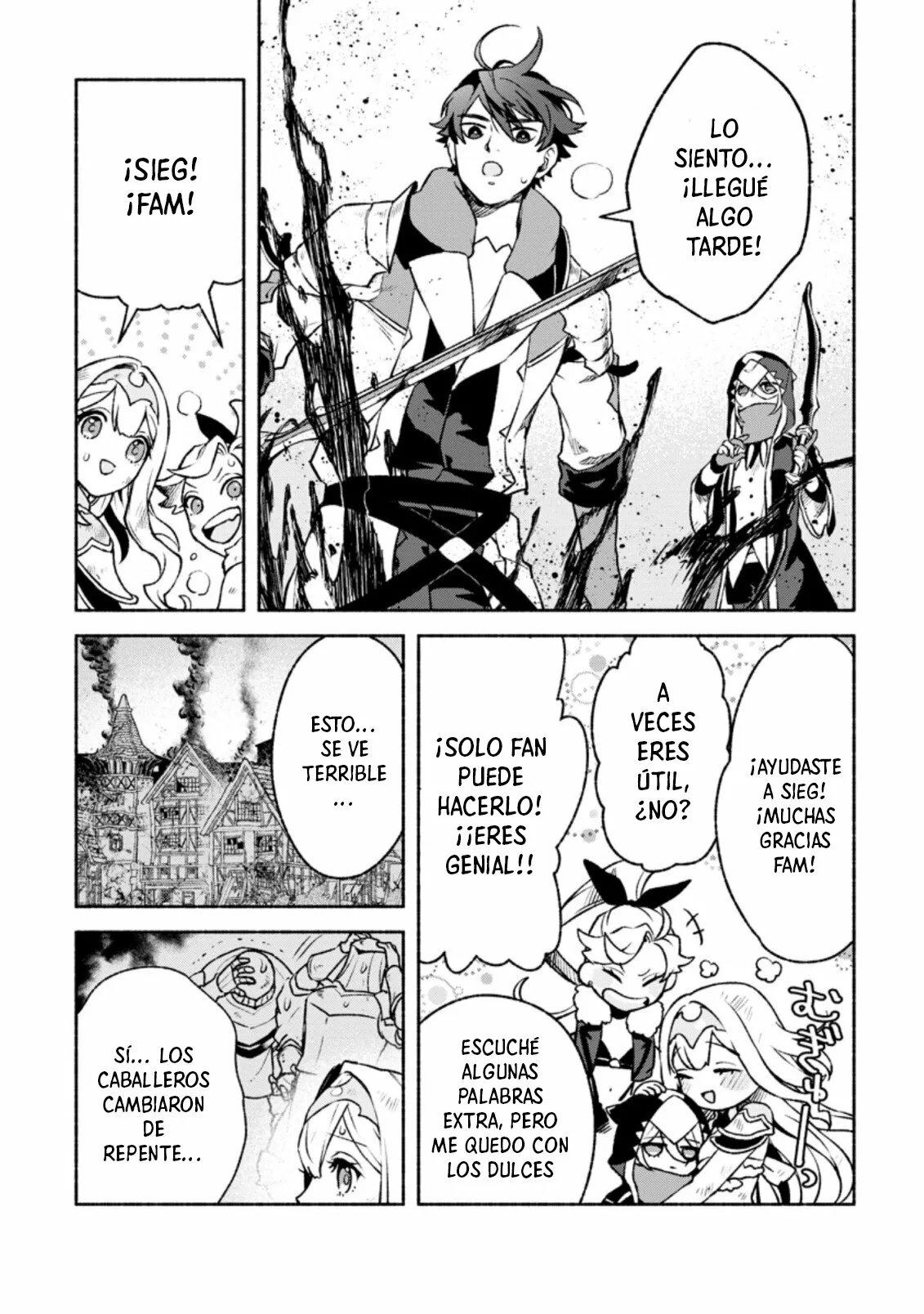 Sono Monban, Saikyou Nitsuki: Tsuihou Sareta Bougyo Ryoku 9999 no Senshi, Ou Miyako no Monban Toshite Musou Suru Capítulo 19 - Page 5