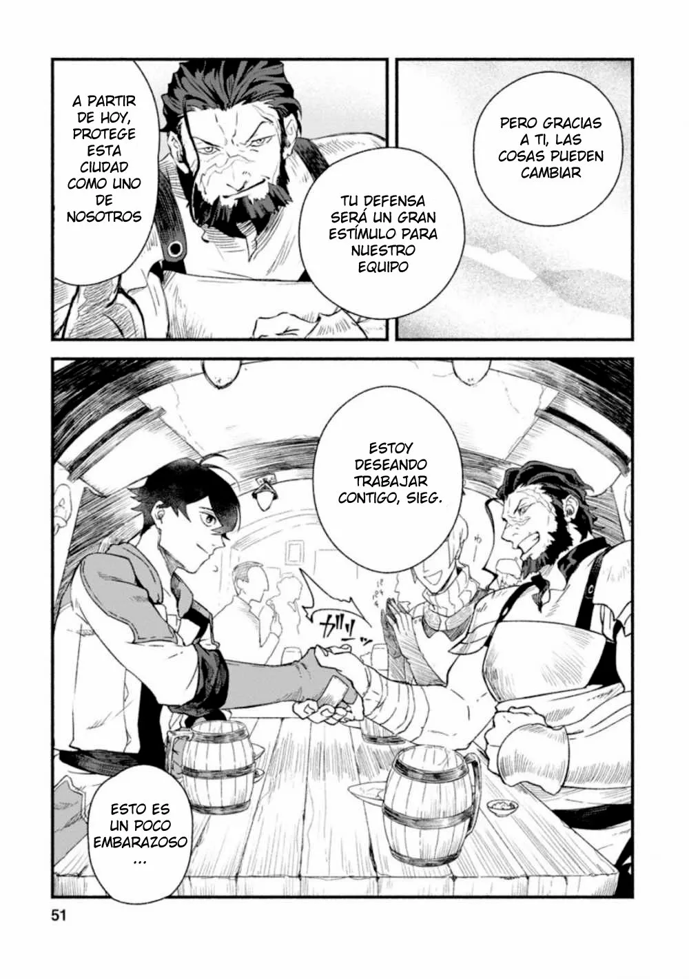 Sono Monban, Saikyou Nitsuki: Tsuihou Sareta Bougyo Ryoku 9999 no Senshi, Ou Miyako no Monban Toshite Musou Suru Capítulo 2.1 - Page 22