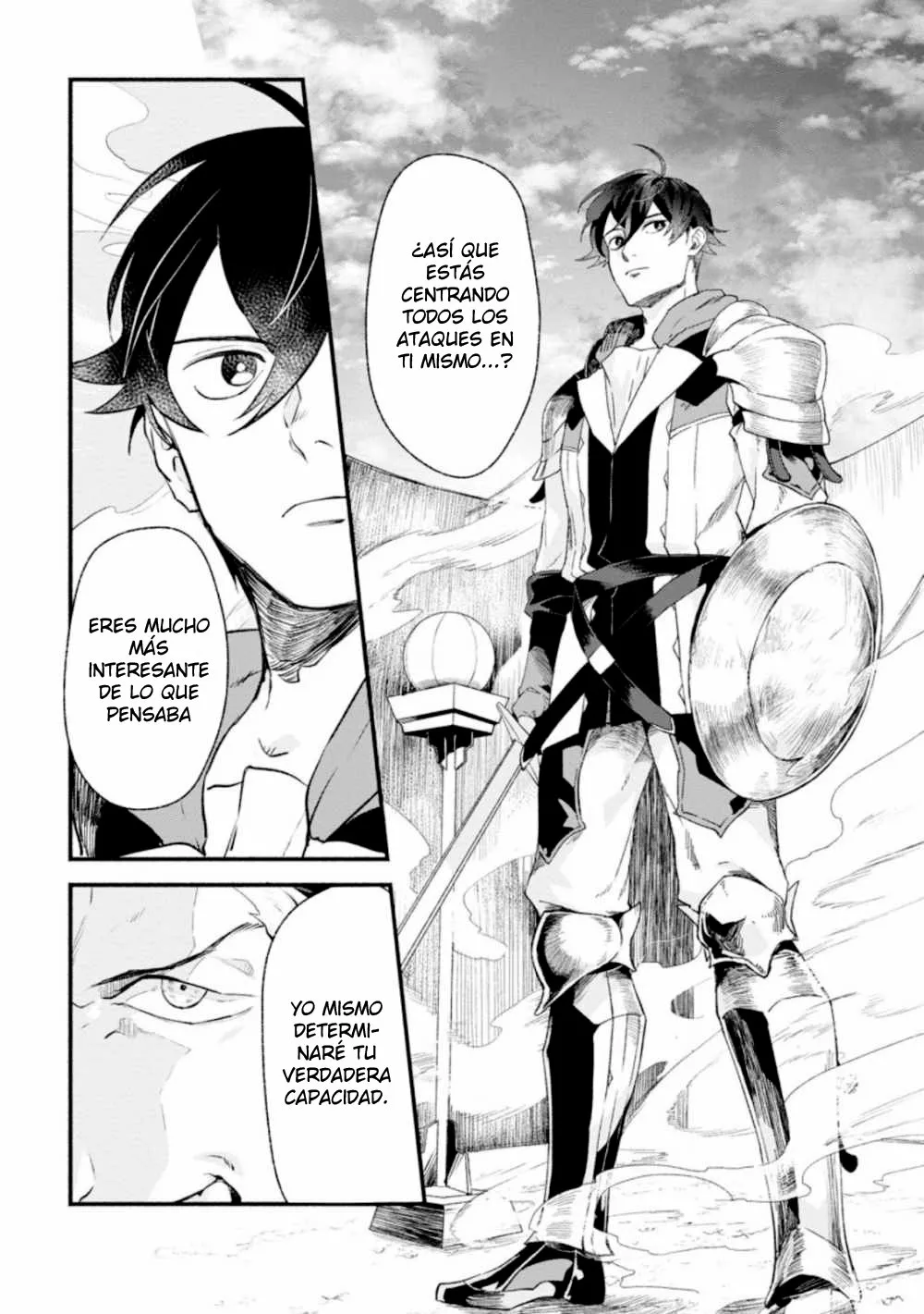 Sono Monban, Saikyou Nitsuki: Tsuihou Sareta Bougyo Ryoku 9999 no Senshi, Ou Miyako no Monban Toshite Musou Suru Capítulo 2.1 - Page 7