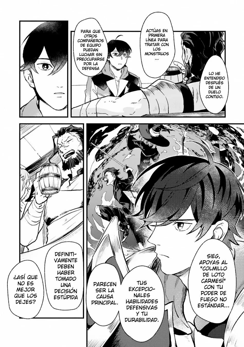 Sono Monban, Saikyou Nitsuki: Tsuihou Sareta Bougyo Ryoku 9999 no Senshi, Ou Miyako no Monban Toshite Musou Suru Capítulo 2.2 - Page 6