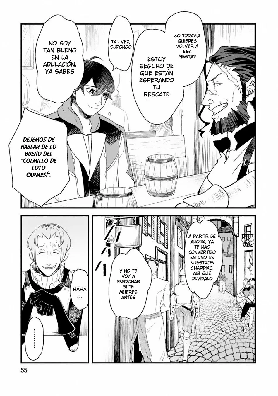 Sono Monban, Saikyou Nitsuki: Tsuihou Sareta Bougyo Ryoku 9999 no Senshi, Ou Miyako no Monban Toshite Musou Suru Capítulo 2.2 - Page 7