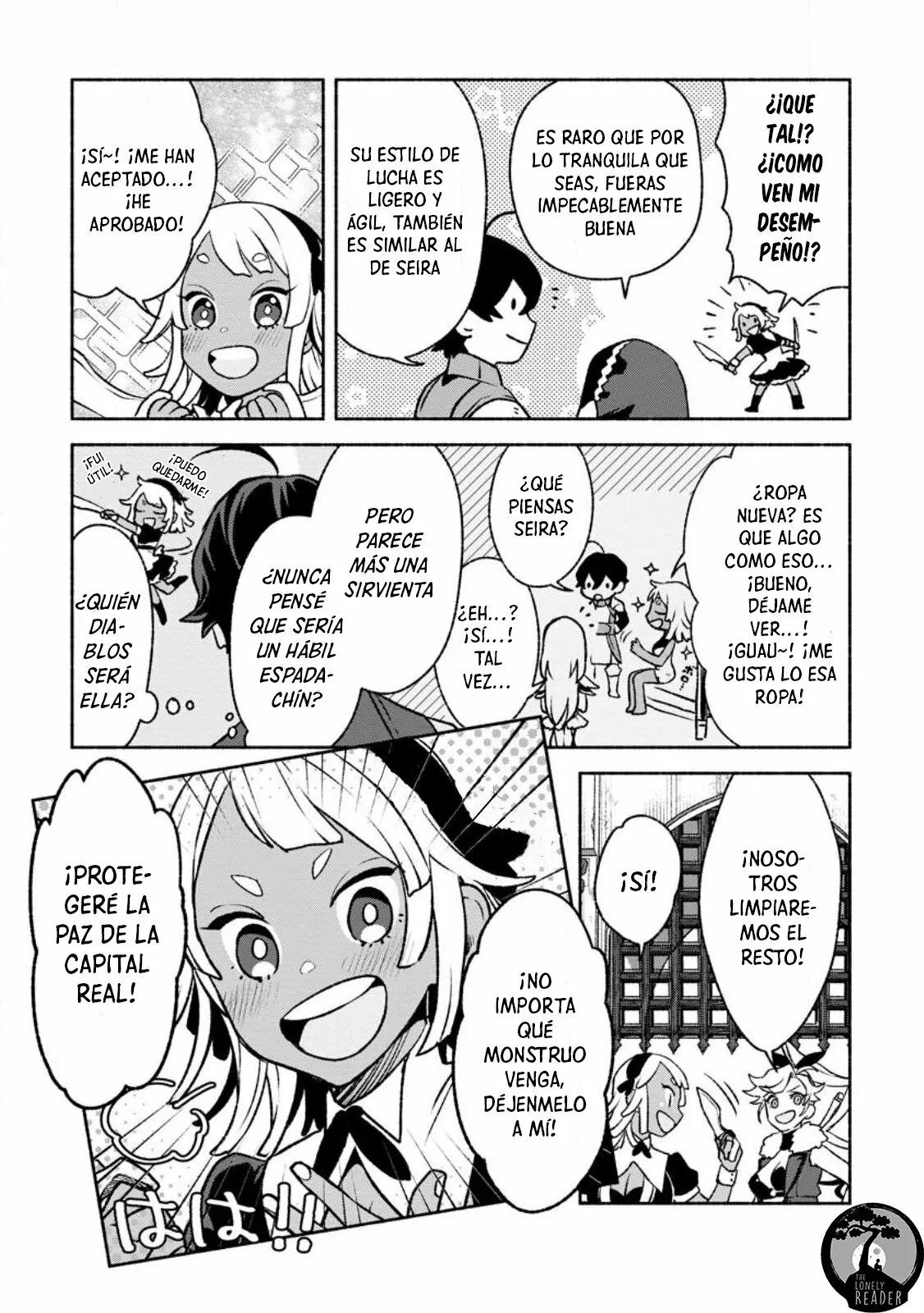 Sono Monban, Saikyou Nitsuki: Tsuihou Sareta Bougyo Ryoku 9999 no Senshi, Ou Miyako no Monban Toshite Musou Suru Capítulo 23 - Page 14
