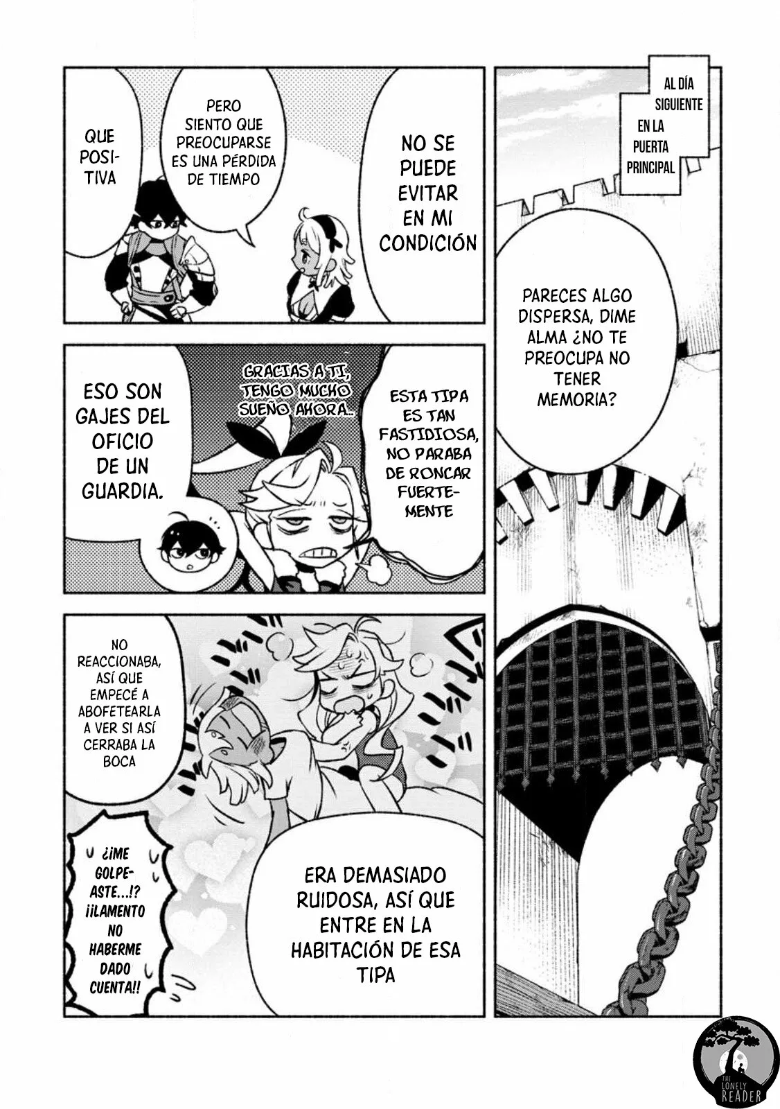 Sono Monban, Saikyou Nitsuki: Tsuihou Sareta Bougyo Ryoku 9999 no Senshi, Ou Miyako no Monban Toshite Musou Suru Capítulo 23 - Page 9