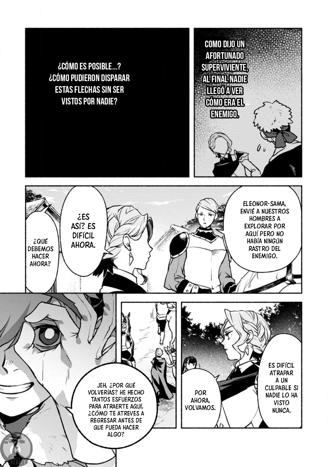 Sono Monban, Saikyou Nitsuki: Tsuihou Sareta Bougyo Ryoku 9999 no Senshi, Ou Miyako no Monban Toshite Musou Suru Capítulo 24 - Page 4