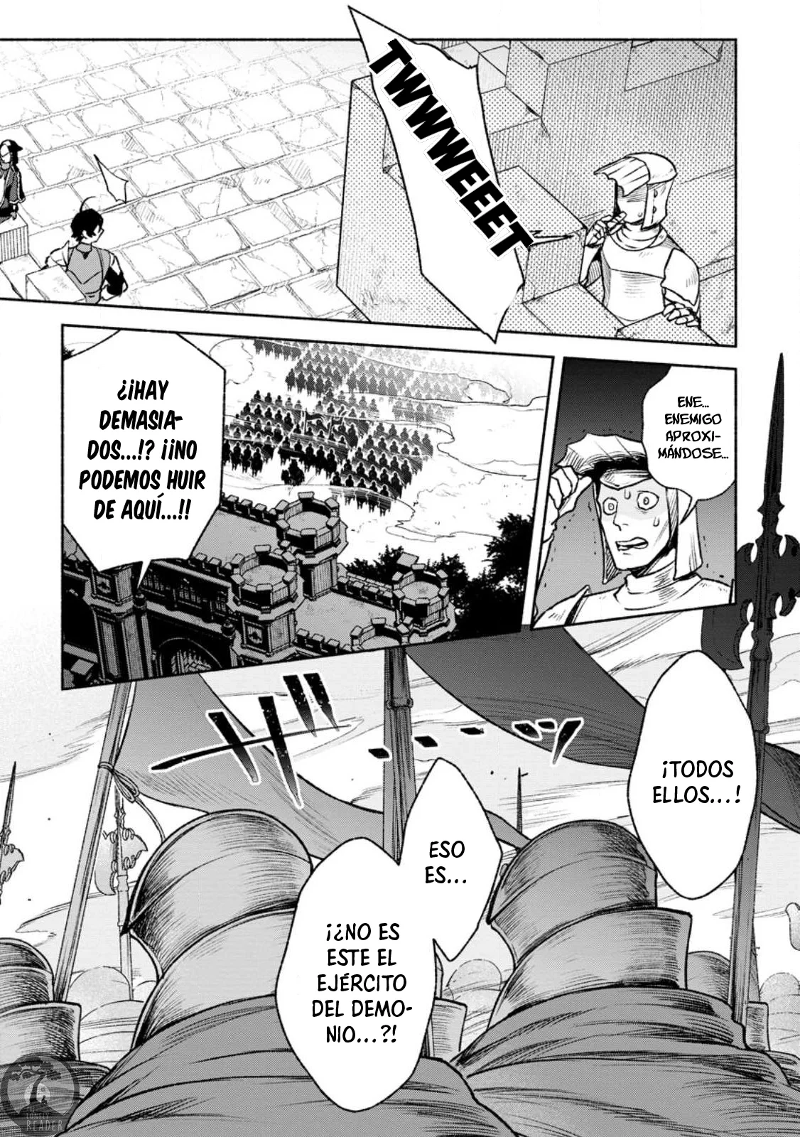 Sono Monban, Saikyou Nitsuki: Tsuihou Sareta Bougyo Ryoku 9999 no Senshi, Ou Miyako no Monban Toshite Musou Suru Capítulo 25 - Page 28