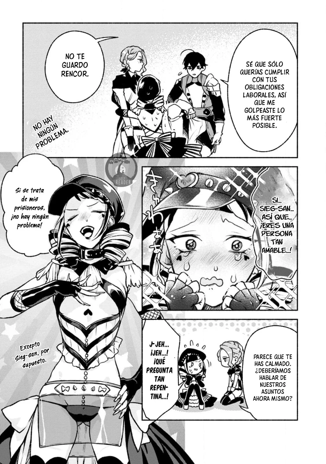 Sono Monban, Saikyou Nitsuki: Tsuihou Sareta Bougyo Ryoku 9999 no Senshi, Ou Miyako no Monban Toshite Musou Suru Capítulo 26 - Page 29