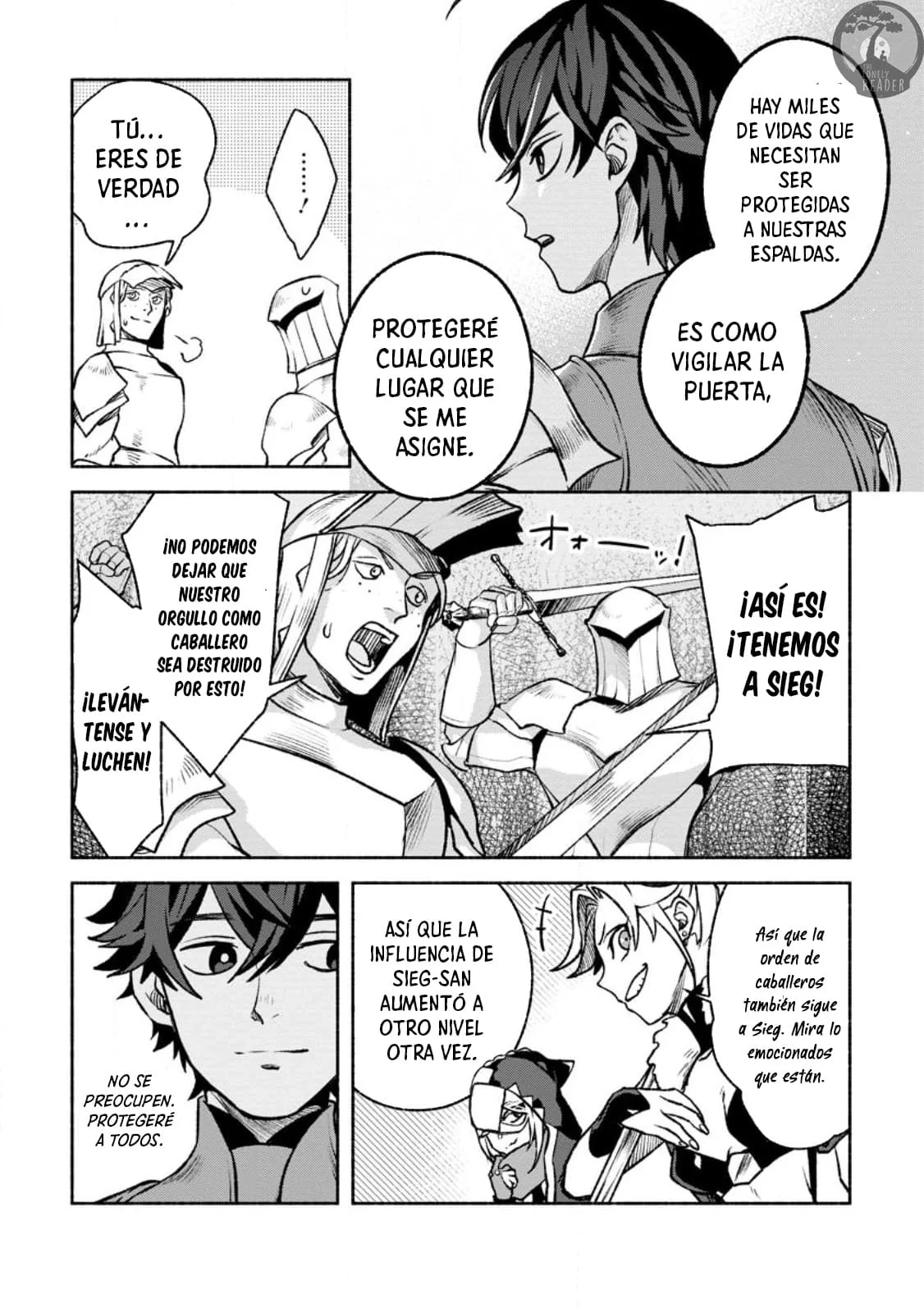 Sono Monban, Saikyou Nitsuki: Tsuihou Sareta Bougyo Ryoku 9999 no Senshi, Ou Miyako no Monban Toshite Musou Suru Capítulo 26 - Page 7